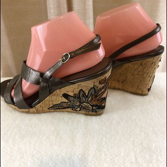 BANDOLINO wedge sandals size 8.5 - Picture 2 of 13